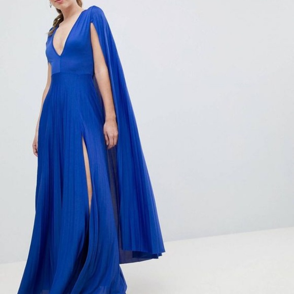 asos cape maxi dress